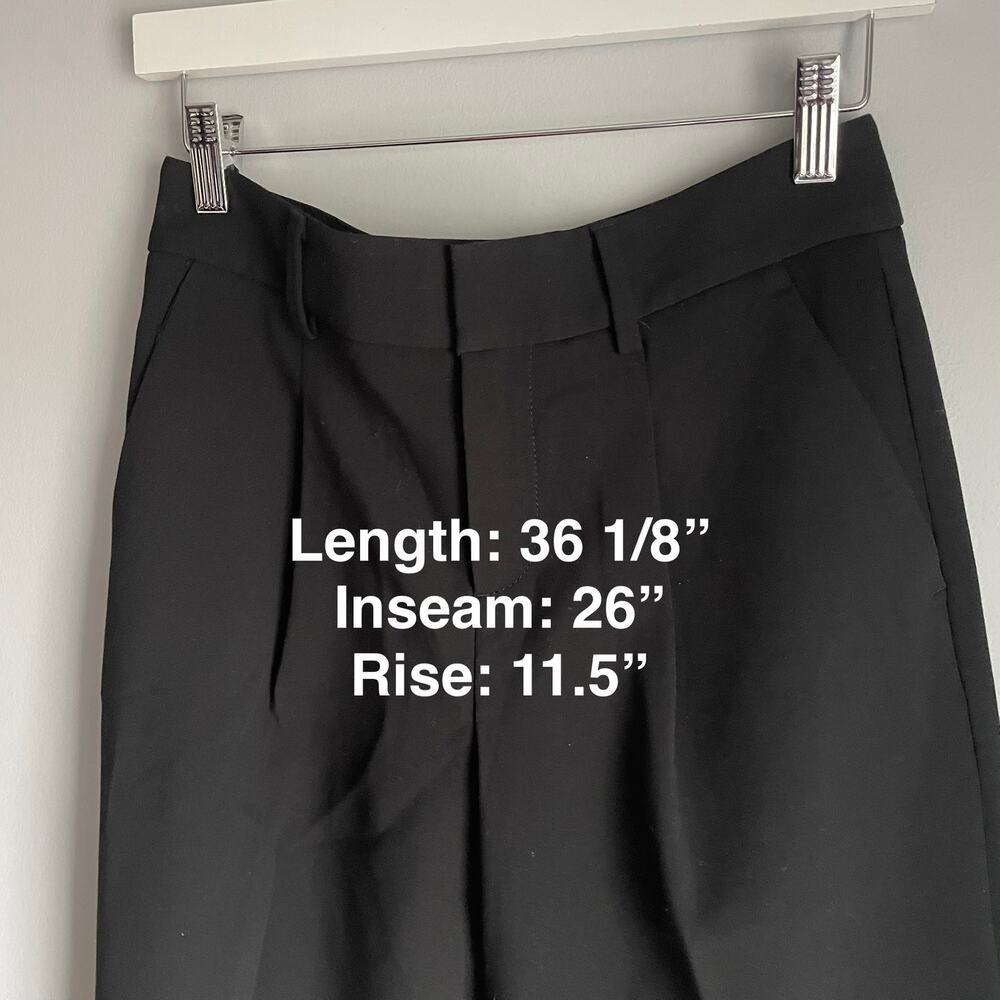 Banana Republic Black Trousers Minimalist Neutral Work Career Office size 0 - Picture 9 of 9